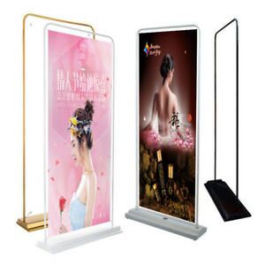 6FT Floor  Standing Poster Sign Holder base, Double Sided, Advertising Display