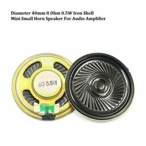 Diameter 40mm 8 Ohm 0.5W Iron Shell Mini Small Horn Speaker For Audio Amplifier