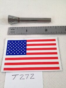 1 NEW FALCON / SGS 1/4&#034; SHANK CARBIDE BURR. SN-4 DOUBLE CUT USA MADE BUR -T272-