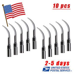 USA 10pcs Dental Ultrasonic Scaler Tip G2 compatibble with EMS