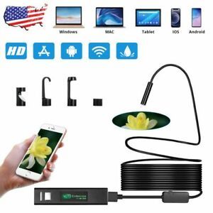 Serpentine 2 m 8LED WiFi aperture mirror Endoscope Serpentine inspection camera