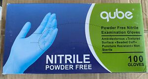 qube nitrile Exam glove - 1000 Gloves - Size Large - 510K