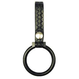 Boston Leather 5545-1-N Plain Black ABS D-Cell Flashlight 2&#034; Ring Holder