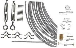 Stainless Steel Lights Kit, String Light Suspension Kit, Outdoor Light Guide