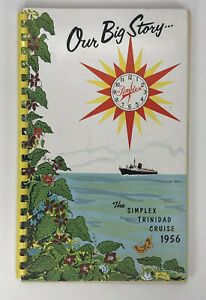 Simplex Time Recorder Trinidad Cruise Program 1956 Gardner Mass Curtis Watkins