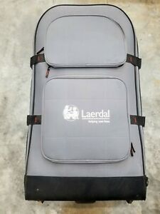 USED LAERDAL TRAINING MANIKIN LARGE ROLLING SUITCASE CARRIER TROLLY CASE MEDICAL