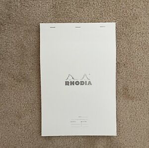 Bloc Rhodia N 19 Meeting Notepad, Size A4+ (8.3 x 12.5 in), Color White 
