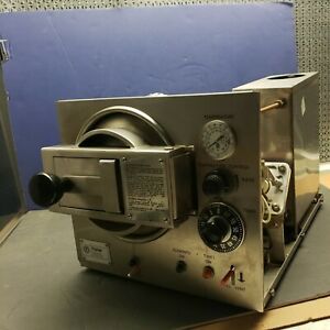 Fisher Sterilizer Model 750 14&#034;L x 7 1/2&#034; Dia Timer/Temp/Fill Vent