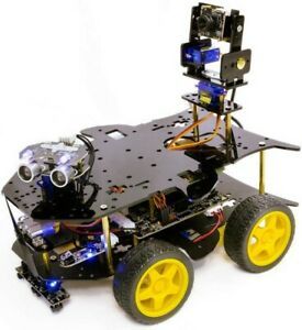 Smart Robot Car Kit For Raspberry Pi 4B 3B+ Project HD Camera, Programmable 4WD
