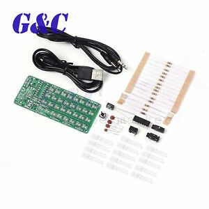 DIY Kit Red Audio Spectrum 8x4 8*4 Level Indicator Voice Spectrum Lights