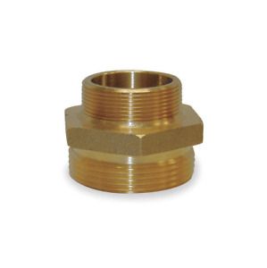 Moon American 358-2062521, Fire Hose Double Male Nipple, 2&#034; NPT X 2-1/2&#034; NH