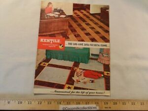 Vintage 1948 Kentile Asphalt Tile Floors Sales Catalog Brochure Flooring Home Bu