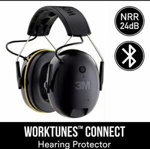 3M Work Tunes Connect Hearing Protection Headphones Noise Cancellation Bluetooth