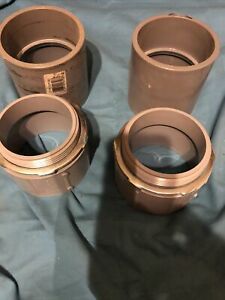Lot Of 4 CANTEX  Electrical PVC Conduit Coupling And TA’s  3&#034;