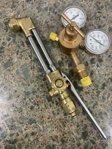 NEW VICTOR JOURNEYMAN CA2460 Cutting Torch Body + No Name Regulator &amp; Gauges