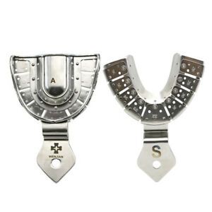 2PC Dental Impression Detachable Tray for Implant Analogues Upper+Lower Small
