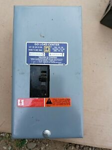 Square D QO2-4L70S, 120/240 Volt, 1 Phase, 2 Pole, 2 Circuit Load Center - E1884