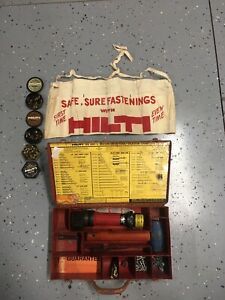 Hilti DX100L Single Shot Powder Actuated Drive Fastening Tool W/Accessories