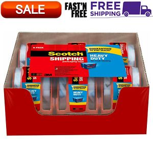 SCOTCH Moving Storage Packing Tape - 6 ROLLS Heavy Duty Shipping Packaging