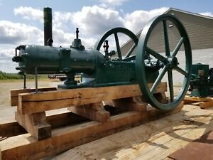 THE BALL Huge Antique 15HP Hot Tube Hit-Miss Gas Oil Field Engine 190 RPM