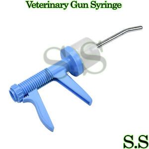 10 Pieces Drench Gun Drencher Cattle Sheep Blue Large Metal Nozzle VT-127