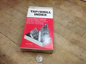 No 99 6-32 to 1/2 13 tap and drill   Huot Drill Case  Index  Box - Made in U.S.A