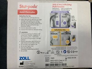 Lot Of 4 ZOLL Stat-Padz Hvp Multi-Function Adult Electrodes