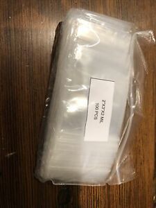 100x 2-Mil Clear Zip Plastic Lock Bags Poly Jewelry Baggies Read Description