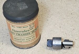 Greenlee No. 730  5/8&#034; conduit punch - knockout- vintage - collectable can