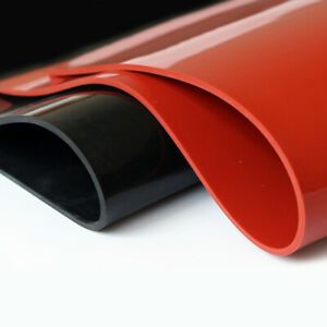 Red/Black Silicone Rubber Sheet 1/2/3/4/5mm Thick 500x500mm Heat Resist Sealing