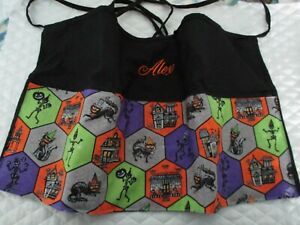 Black Server Waitress Apron Halloween  Characters Teacher Name FREE Lady Pizazz