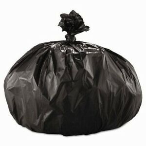 60 Gallon Black Garbage Bags, 43x47, 2mil, 100 Bags (BWK 522)