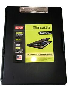 Dexas Black Slim Case 2 Ultra Slim  Storage Clipboard Side Opening #3517-91 New