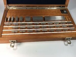 Vintage CEJ  Steel Gage Blocks In Case