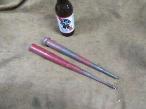 (2)Vtg Ironworker Pins,AB,&amp; Drift Pin Hammer Marks~AVG+#IW8.27.21