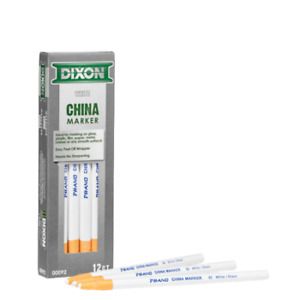 BON TOOL 84-282 Bon 84-282 China Markers, White, (12/Pkg)