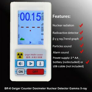 Geiger Counter Nuclear Dosimeter Detector Tester Gamma X-ray Handheld Sensitive.
