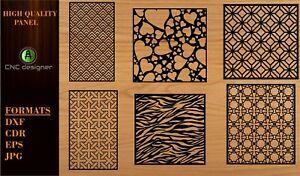 DXF-CDR of PLASMA LASER AND ROUTER Cut -CNC  06 PANEL Art file
