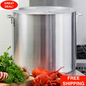 100 Qt Heavy Duty 4mm Aluminum Stock Pot Lid Commercial NSF Soup Brewing Kettle