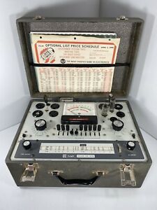 Vtg 1964 Knight KG-600B Tube Tester, Works, Manual And Price List 1966 With...