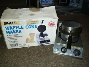 CARNIVAL KING 382WCM1 8&#034; NON- STICK SINGLE WAFFLE CONE MAKER. 120V