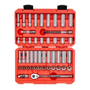 3/8 in. Drive 6-Point Socket and Ratchet Set (47-Piece) (5/16 in. - 3/4 in., 8 m
