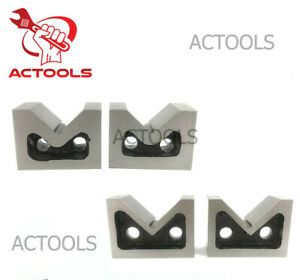 Cast Iron Vee Block Set Of 2 Pieces 2&#034; x 1&#034; x 1-1/2&#034; Inch V Block Without Clamp