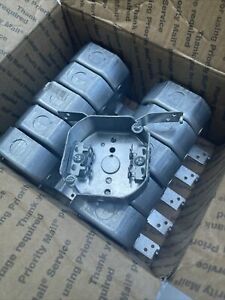lot of 11 Raco 164  4” octagon round metal outlet box 1/2” KO