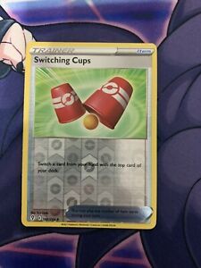 Switching Cups 162/203 Reverse Holo NM Evolving Skies Pokemon Card