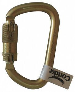 Condor Carabiner, Steel, 11cm . L, Auto-Lock - 16V854. Delivery is Free