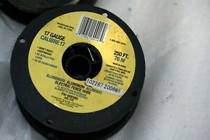 Fi-Shock Electric Fence Wire 500ft (250x2 )Spool Aluminum Wire 17 Gauge