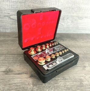 Troemner Apothecary Pharmaceutical Weight Set Pharmacy School w Case *INCOMPLETE