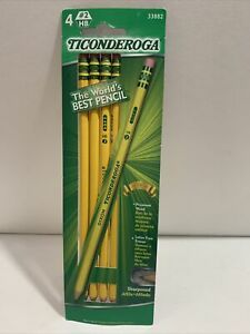 Ticonderoga The World&#039;s Best Pencil, #2HB, 4 Ct
