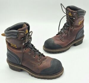 Chippewa 8&#034; Logger Boots 55051 Steel Toe Waterproof Insulated Men&#039;s Size 7 M